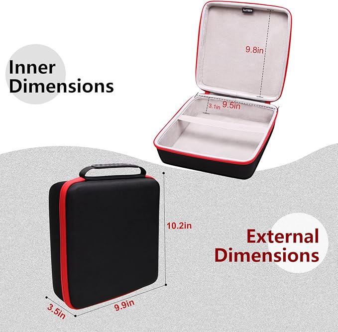 LTGEM Case Compatible with Milwaukee 2767-20/2962-20/2960-20 M18 FUEL High Torque 1/2" Impact Wrench, Case Only
