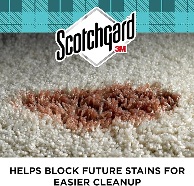 Scotchgard Rug & Carpet Cleaner, Fabric Cleaner Blocks Stains, Cleaning Sprays Make Cleanup Easier, Six 16.5 oz Cans