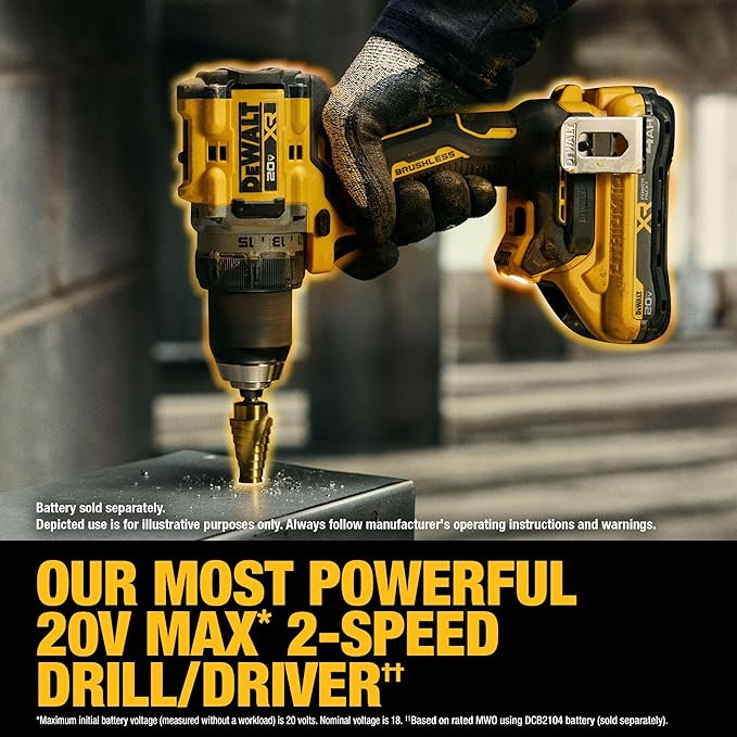 DEWALT 20V MAX XR Brushless Cordless 1/2 in. Drill/Driver (Tool Only) (DCD801B)