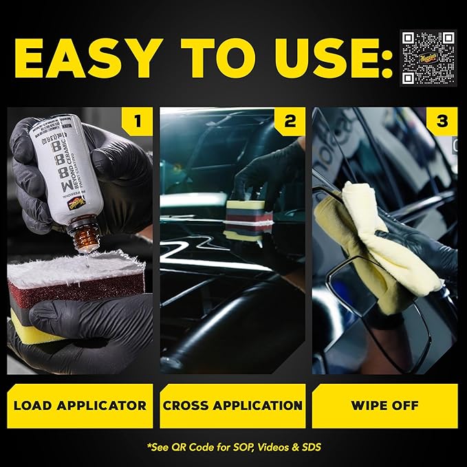 Meguiar's Professional Beyond Ceramic Paint Coating M888 - Multi-Year Ceramic Coating For Cars, Easy to Apply, Fills in Minor Defects with Exceptional Water Beading, Slickness, and Chemical Resistance