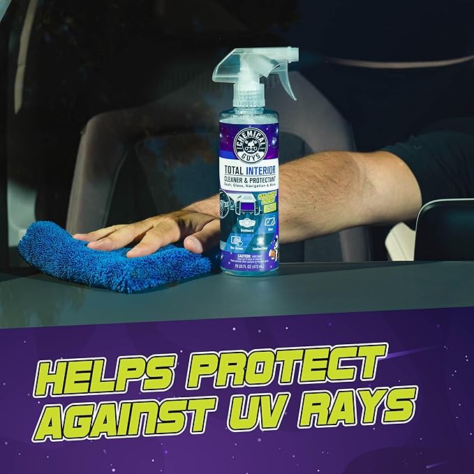 Chemical Guys Total Interior Cleaner & Protectant - 32 oz Galactic Scent All-in-One Car Interior Cleaner for Dash, Seats, Carpet, Glass, Vinyl, Leather, and Plastic - Cleans & Protects Every Surface