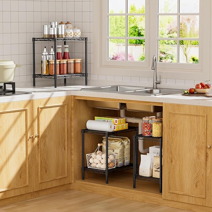 SINGAYE Shelf Closet Wire Shelving：Adjustable Metal Unit for Laundry Room Organization Bathroom Kitchen Home Storage Small Pantry Rack Shelves
