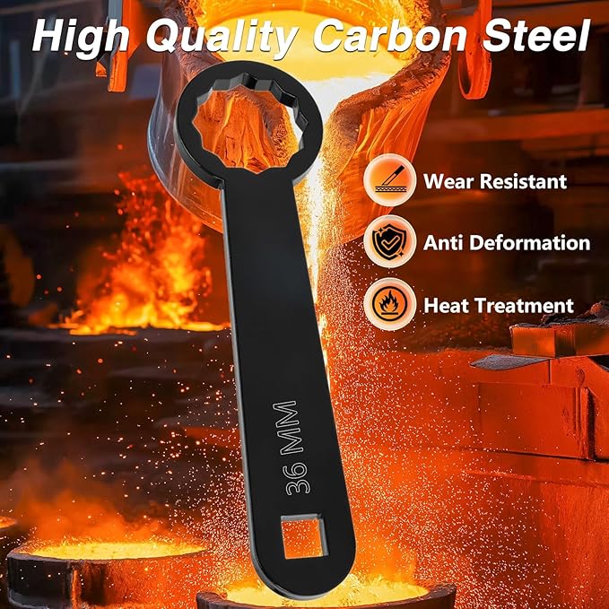Rear Axle Wrench 36mm, Rear Wheel Axle Torque Wrench Hand Tool 36mm for Motorcycle