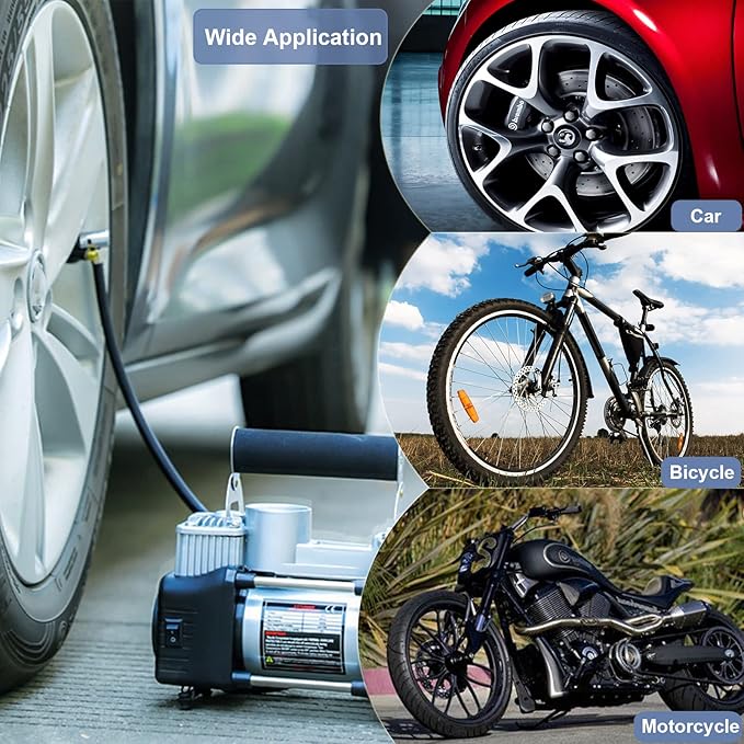 Flexible Extension Tire Valve Adaptor, air Hose inflator Adapter, Standard tire Valve Thread Quick Connect and Release, Self Locking, for Car Truck Motorcycle Bike,1PC