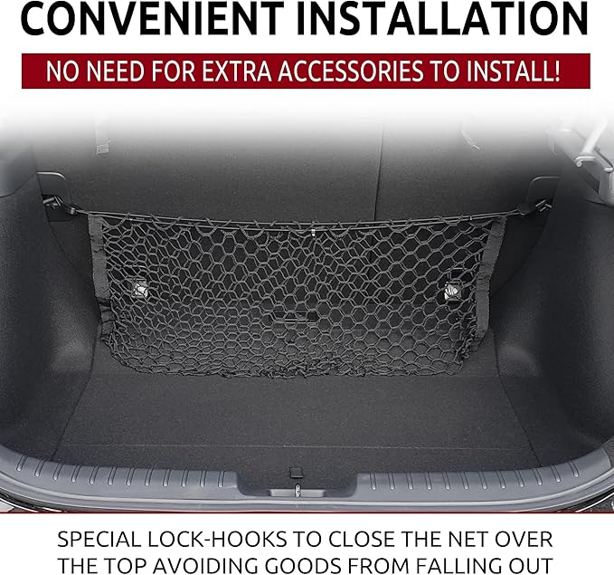 Envelope Style Trunk Cargo Net for Honda Civic Hatchback 5 Door 2017 2018 2019 2020 2021 New