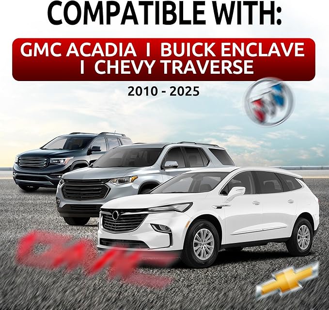 Envelope Style Trunk Mesh Cargo Net for GMC Acadia Buick Enclave Chevy Traverse 2010-2025, Automotive Exterior Accessories - Premium Car Storage Organizers, Cargo Bed Net For Pickup Truck
