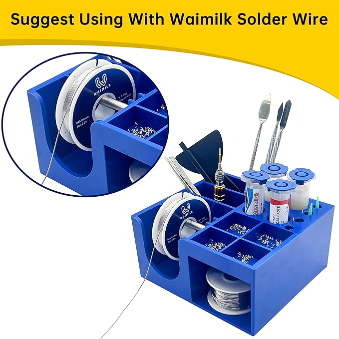 Soldering Storage Box Soldering Dispenser For Soldering Tools Small Parts and Organization Electronic Components Storage