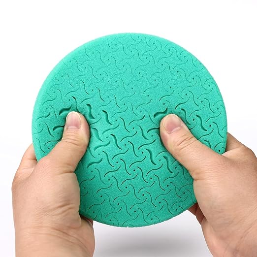 6" Buffing Polishing Pads Kit, 7Pcs 6.5" Backing Plate, Sponge & Woolen Pads - 6" Drill Attachment Set for Car Buffer Polish & Wax (6 Inch (150mm))