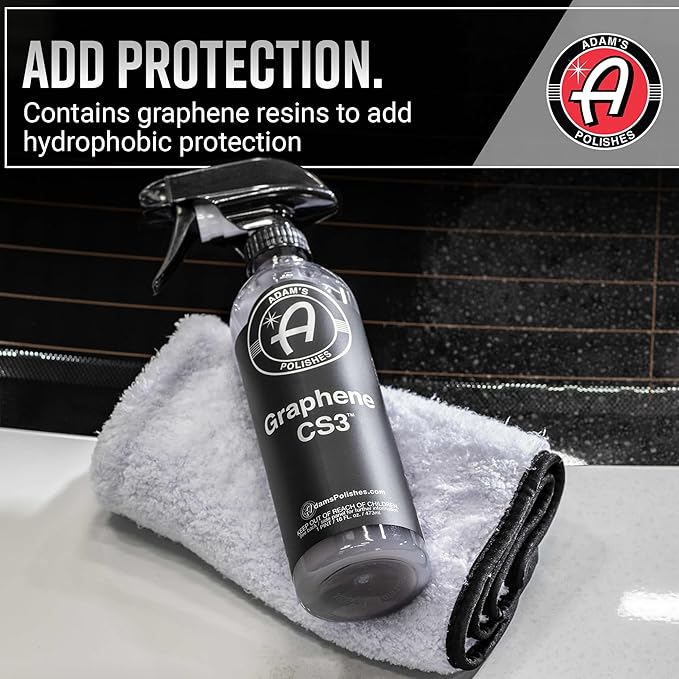 Adam's Graphene CS3 Gallon - Graphene Waterless Wash Ceramic Coating Detail Spray | High Gloss Car Wash Cleaning Spray for Car, RV, Boat, Motorcycle Detailing