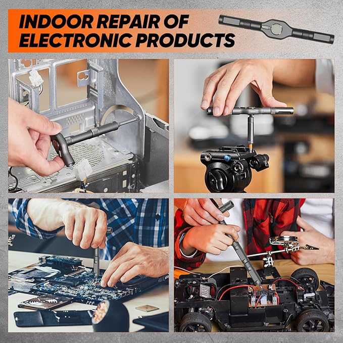 Saker 42 in 1 Magnetic Screwdriver Set, Multi Bit Free Combination Ratchet Screwdriver Set Portable Repair Tool Kit for Gifts Furniture, Computer, Bicycle and DIY Grey