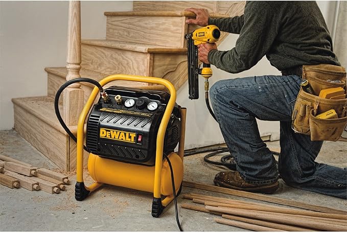 DEWALT Air Compressor for Trim, 200-PSI Max, Quiet Operation (DWFP55130)