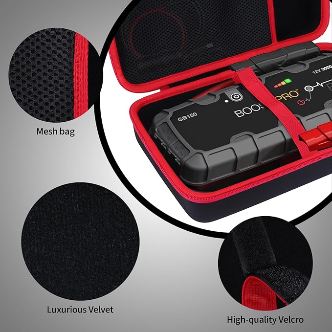 Storage Case Compatible with Boost X GBX155 / Boost Pro GB150 UltraSafe Jump Starter Portable Lithium Battery Booster Pack