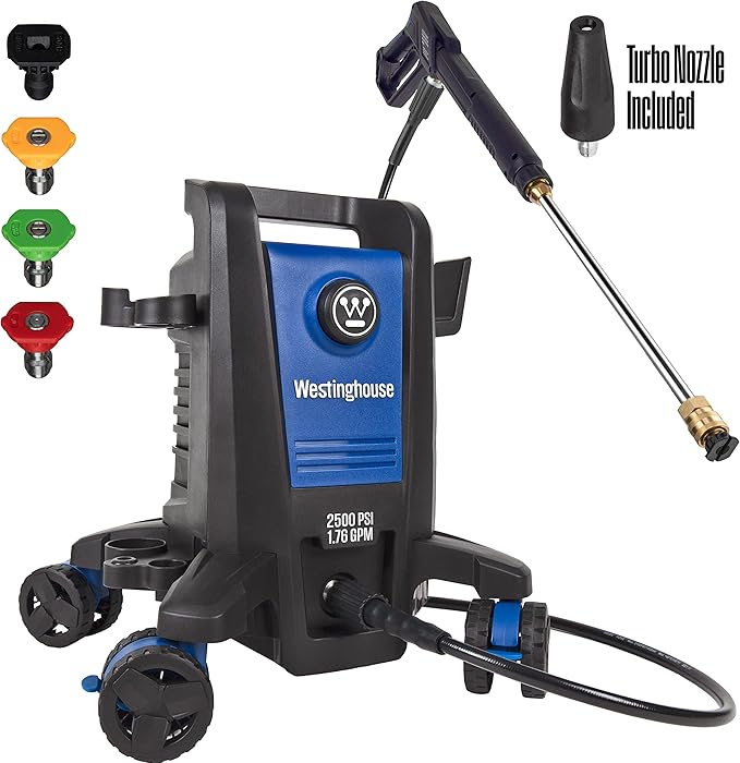 Westinghouse ePX3500 Electric Pressure Washer (2500 PSI) and Oxy Solve House and Siding Pressure Washer Cleaner (1 Gal.)