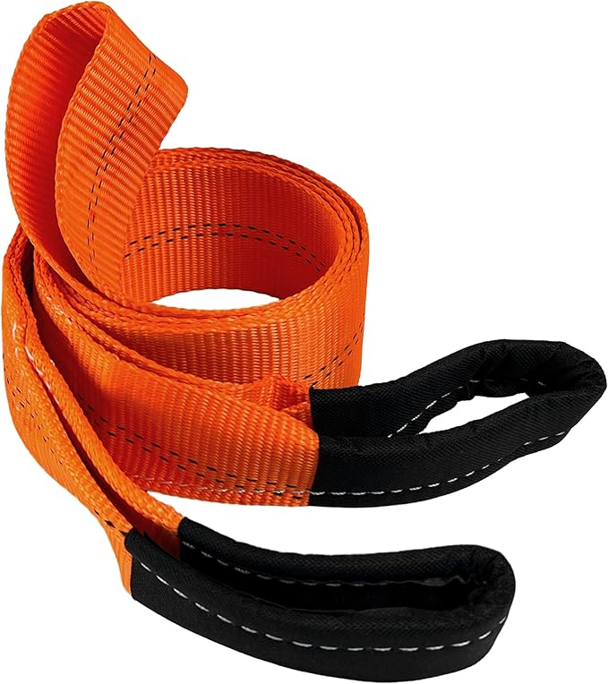 HFS(R) Tree Saver, Winch Strap, Tow Strap 30,000 Pound Capacity (3X8FT, Orange)