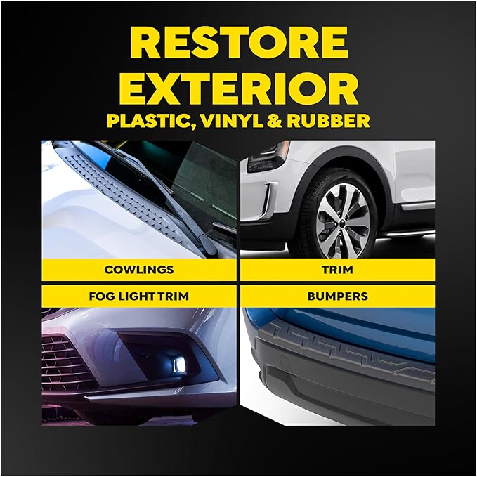 Meguiar's Ultimate Black Plastic Restorer, 16OZ BT, 6/CV