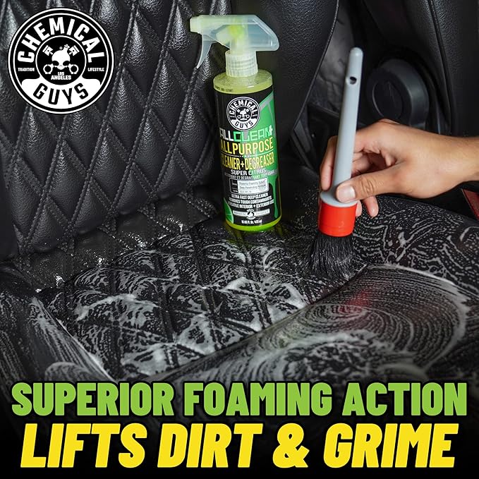 Chemical Guys CLD_101_16 All Clean+ Citrus Based All Purpose Super Cleaner, Safe for Cars, Trucks, SUVs, Motorcycles, RVs & More, 16 fl oz, Citrus Scent
