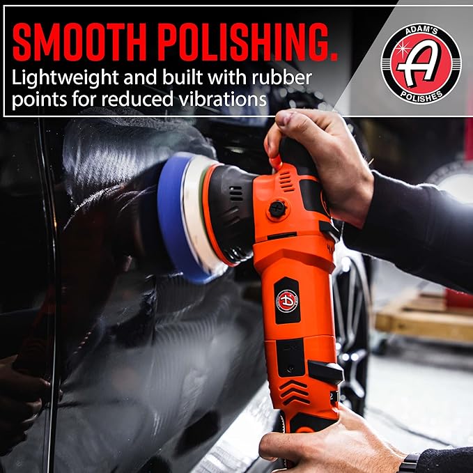 Adam's Polishes SK Pro 15mm Car Polisher - Professional Buffer Polisher For Car Detailing | Use W/Car Polish, Polishing Compound, or Car Scratch Remover | Car Wash Clay Bar Ceramic Coating