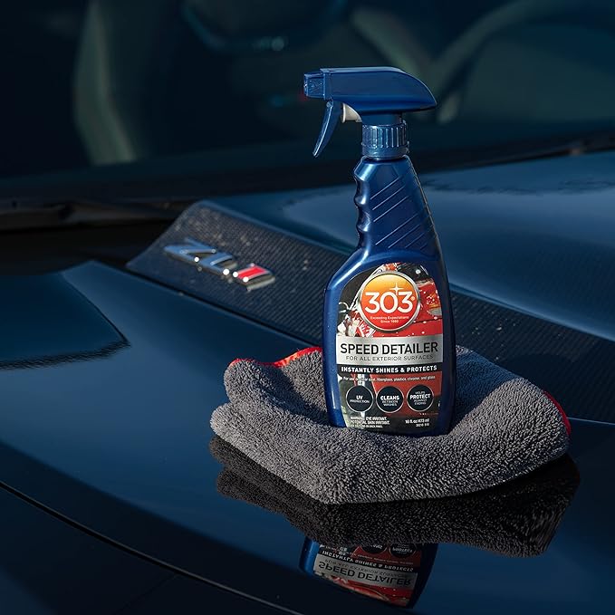 303 Automotive Speed Detailer - Instantly Shines & Protects, Perfect for in Between Washes, Provides Superior UV Protection, Helps to Repel Dust & Dirt, 32oz (30246CSR) Packaging May Vary