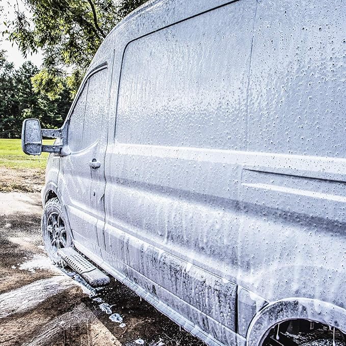 Slick Products Wash & Wax (64 oz.) + Pressure Washer Foam Cannon Bundle – Super Concentrated Car Wash Foam Shampoo for Car, Truck, RV, Motorcycle, Trailer, and Boat