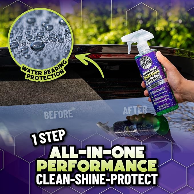 Chemical Guys Raging Rhino Waterless Car Wash And Quick Detailer Spray, No Rinse Exterior Cleaner For Paint, Glass, Wheels, Plastic, And Chrome, Spray And Wipe Shine, 128 Fl Oz