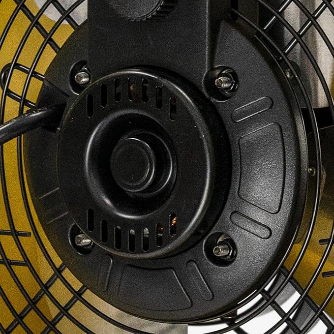 HiCFM 10" High-velocity Drum Air Circulator Fan 1000 CFM Large Airflow Turbo Shop Floor Fan with 360-degree Pivoting Head, 3-speed 1/12 HP Motor