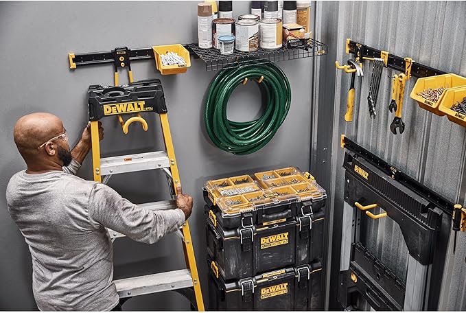 DEWALT Tool Organizer, Long Standard Hook, for Sawhorses and Ladders, 50lb Capacity, DEWALT Workshop Storage System Compatible (DWST82811)