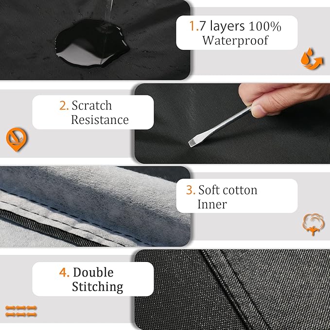 7 Layer Car Cover Custom Fit Lincoln Continental (1988-2025) Waterproof All Weather, Heavy Duty Outdoor Snow Sun Rain Uv Protection (Ships from US Warehouse, Delivery 3-8 Days)