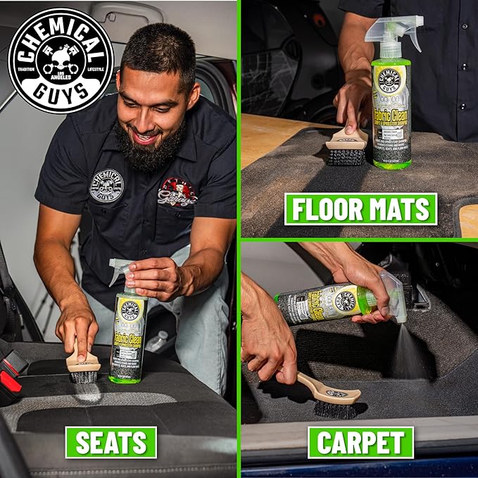 Chemical Guys CWS21916 Foaming Citrus Fabric Clean Carpet & Upholstery Cleaner, Ready to Use, Sprayable (for Carpets, Seats & Floor Mats), Safe for Cars, Home, Office, & More, 16 fl oz, Citrus Scent