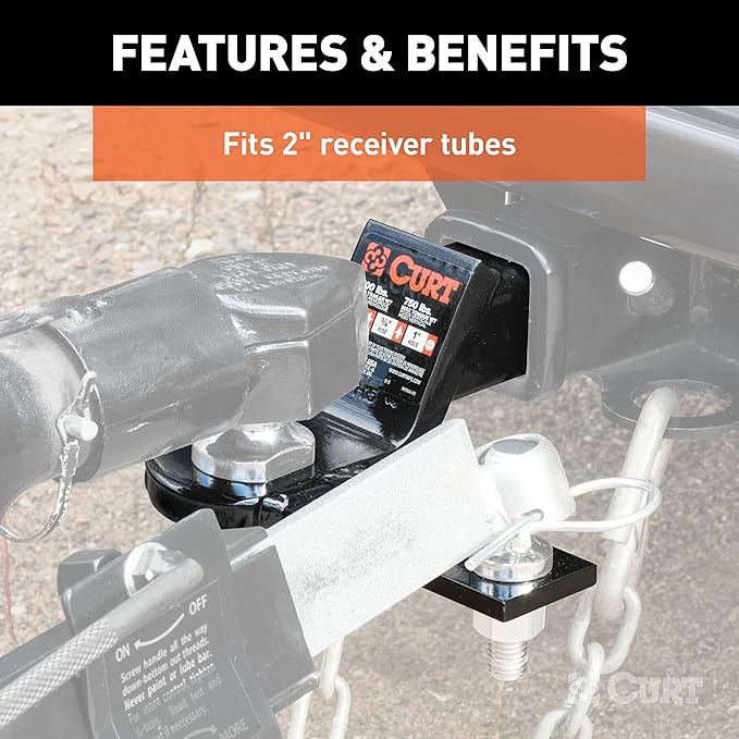 Curt Manufacturing 45820 Sway Tab Ball Mount