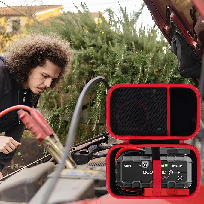 Storage Case Compatible with Boost HD GB70 UltraSafe Lithium Jump Starter Portable Power Bank
