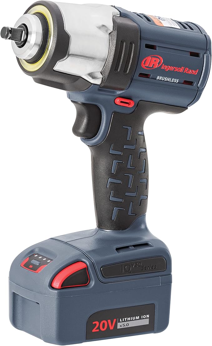 Ingersoll Rand W5133 3/8" 20V Cordless Impact Wrench, 550 ft-lb Torque, Friction Ring Retainer, Pistol, Bare Tool