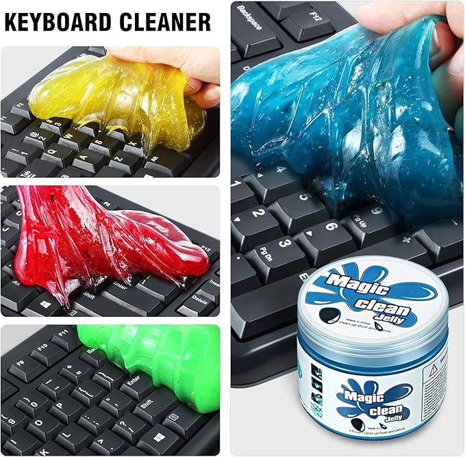 DNA MOTORING 4 Pack Car Cleaning Gels Auto Detailing Tools Cleaning Putty Car Interior Cleaner, Car Jelly Cleaner, Keyboard Cleaner, Car Cleaning Supplies,TOOLS-00150