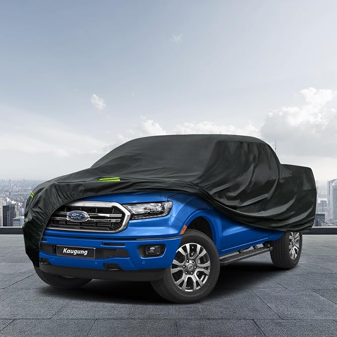 Kaugung Truck Cover Waterproof Custom Fit Ford Ranger (1998-2025), 7 Layers Heavyweight Pickup Car Cover Outdoor Indoor Sun UV Rain Snow Wind Protection.