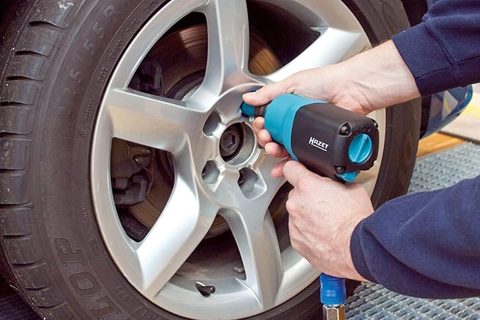 Hazet Pneumatic Impact Wrench 9012EL-SPC I Max. Loosening Torque 1700 Nm, Square 12.5 Mm (1/2 Inch) I Low-Vibration Tool for Tightening and Loosening Screws