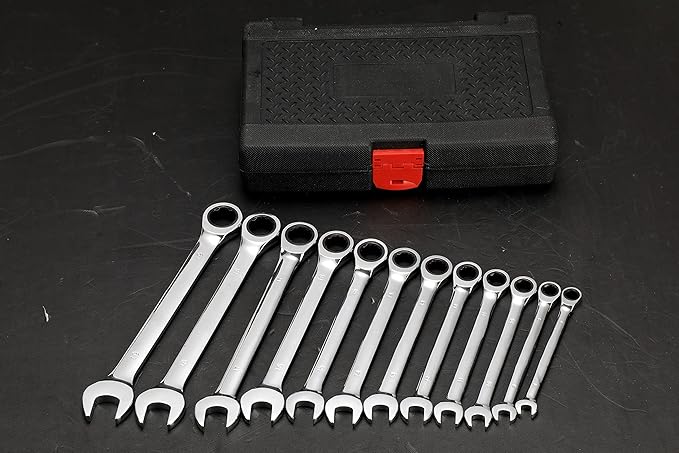 FLZOSPER 26mm Metric Ratchet Wrench,Box End Head 72-Tooth Ratcheting Combination Wrench Spanner