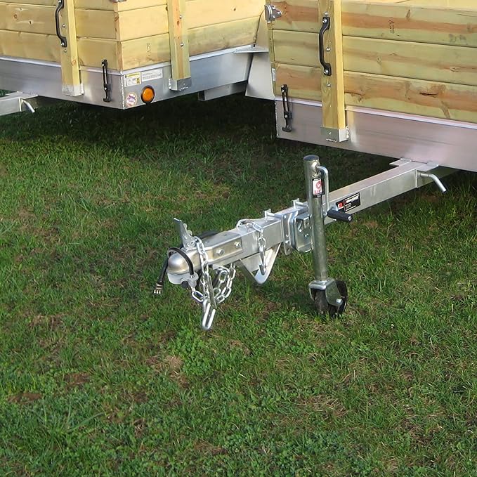 X-Haibei Universal Coupler Lock Trailer Hitch Lock Fits 1 7/8, 2 and 2 5/16 inch Couplers, Adjustable Trailer Lock Ball Hitch, Heavy Duty Aluminum Body, Copper Lock Cylinder, Rustproof, Gray