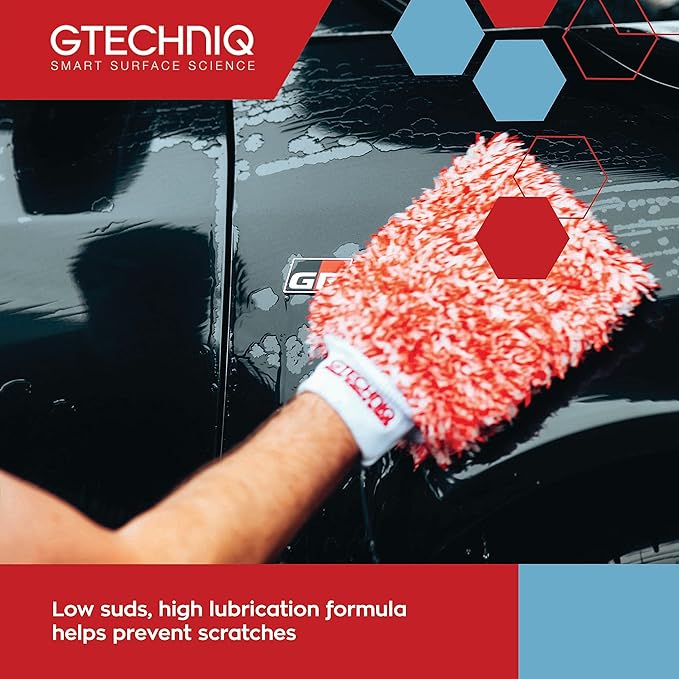 Gtechniq Car Shampoo, 2-in-1 Ceramic GWash and Hydrophobic Coating for Car Cleaning 500ml | Advanced Car Care Solution Cleans and Repels Dirt, Long Losting Protection and Shine, Easy to Apply