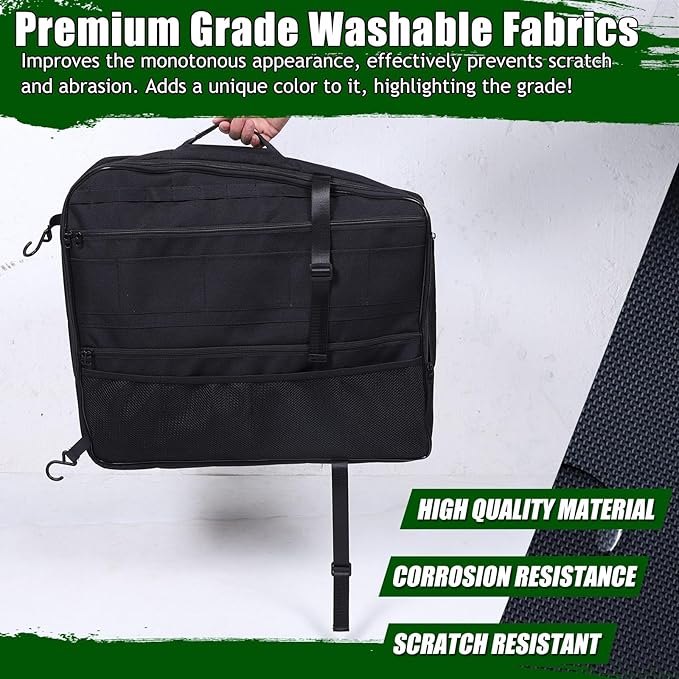 Roof Storage Bags Compatible with Hummer EV Accessories 2022-2026 SUV/SUT Overhead Storage Bag Organizer Cargo with Hardtop Suction Fixing Waterproof Can Foldable Sunshade