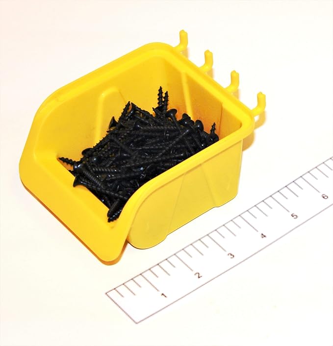 WallPeg Peg board Bin Kit - Kit PB-4 - Pegboard Accessories for Garage Storage & Tool Organizer - Workbench Bins Pegboard Accessories
