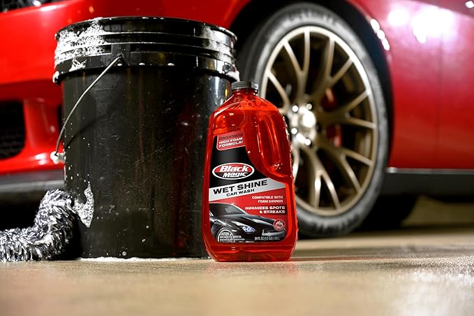 Black Magic 120065 Wet Shine Car Wash, 64 oz. (Pack of 2)