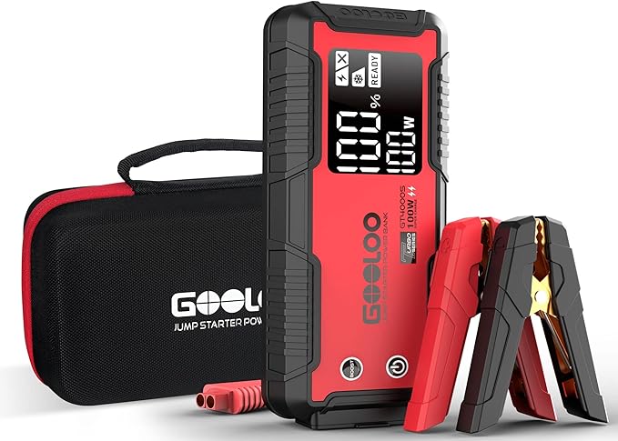 GOOLOO GT4000S Jump Starter 100W Two-Way Fast-Charging Portable Car Jump Starter EVA Storage Case