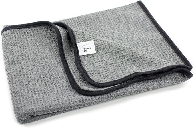 Zwipes Auto 879-2 Professional Microfiber Waffle Drying Towel, 25 in. x 36 in, 2-Pack