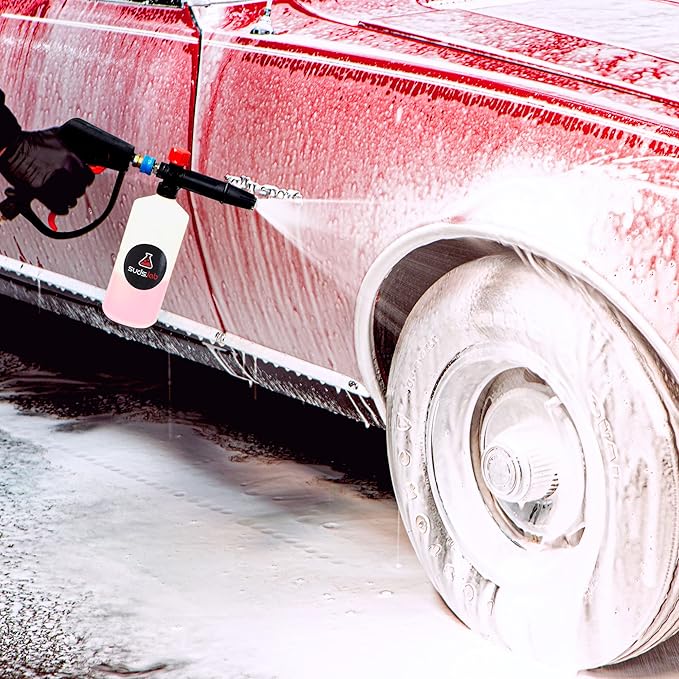Suds Lab F2 Super Wash Foam Cannon, Adjustable Foam Nozzle, Quick Connect to any Pressure Washer, Clean Dirt and Dust, Home Car Washing
