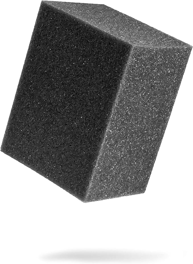 Adam's Tire & Trim Block Applicator - Trim Dressing & Tire Shine Applicator Foam Block for Car Detailing, Reusable & Customizable Durafoam Material