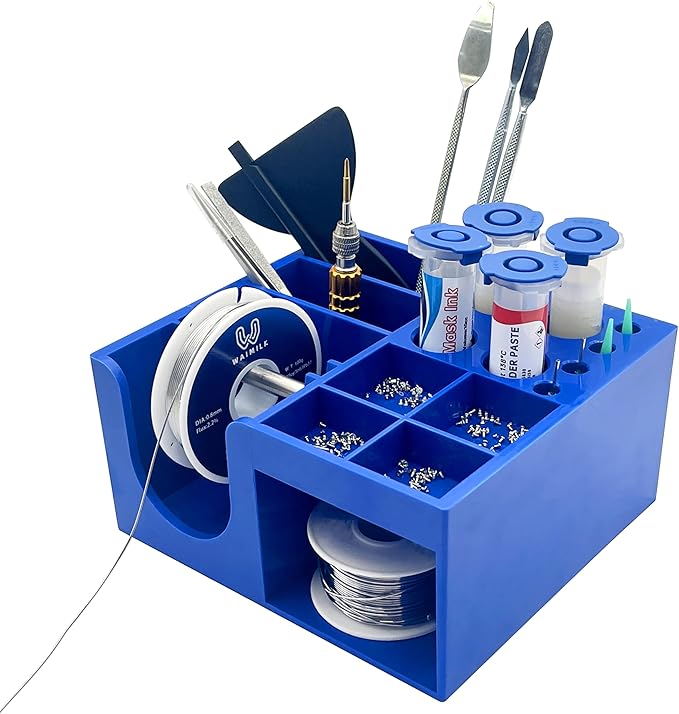 Soldering Storage Box Soldering Dispenser For Soldering Tools Small Parts and Organization Electronic Components Storage