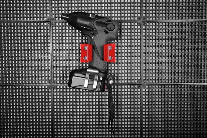 Jumbo Universal Clips 2 Pcs - Accessory for Organizer Genie Pegboards to Securely Organize Larger Size and Power Tools