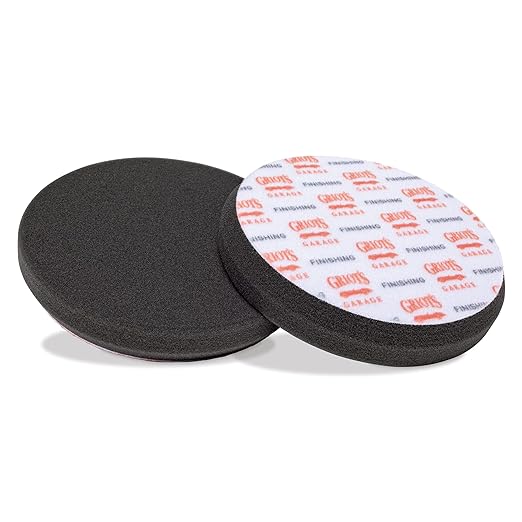 Griot's Garage 5.5" Black Foam Finishing Pads for Car Polishing and Detailing, Buffing Pads for Paint Correction and Sealant Application, 10518, Set of 2
