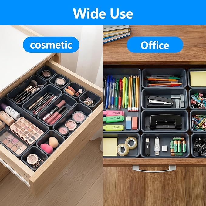 [50PCS IN 5 SIZE] Tool Box Organizer Tray, Toolbox Organizers, Tool Desk Drawer Organizer, Tool Organizers and Storage for Rolling Tool Chest Cart Cabinet Workbench Drill Bit Parts