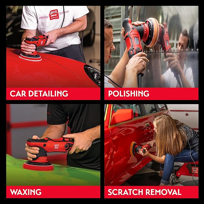Griot's Garage G9 Random Orbital Polisher 10901 – 1000-Watt Dual Action Buffer for Car Detailing, Polishing, Waxing, Swirl and Scratch Removal – 6" Backing Plate, Variable Speed, Ergonomic Grip