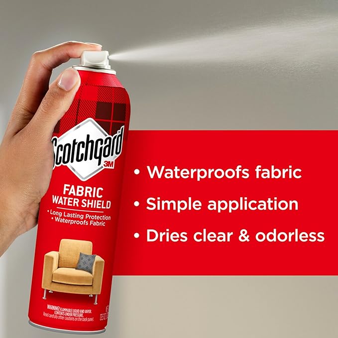 Scotchgard Fabric Water Shield, Water Repellent Spray for Clothing and Household Upholstery Items, Long-Lasting Water Repellent, Four 10 Oz (Pack of 4)